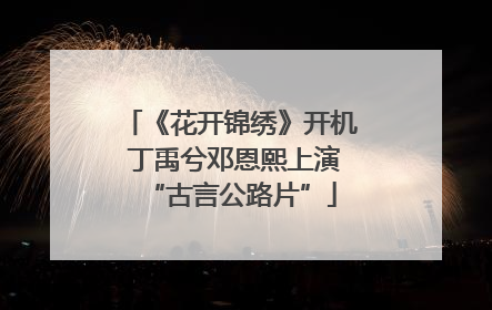 《花开锦绣》开机 丁禹兮邓恩熙上演“古言公路片”