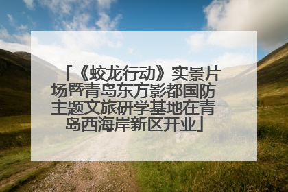 《蛟龙行动》实景片场暨青岛东方影都国防主题文旅研学基地在青岛西海岸新区开业
