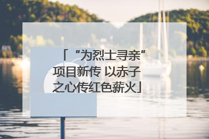 “为烈士寻亲”项目新传 以赤子之心传红色薪火