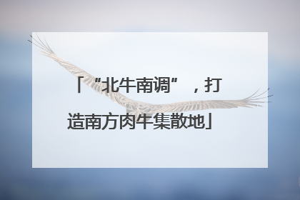 “北牛南调”，打造南方肉牛集散地