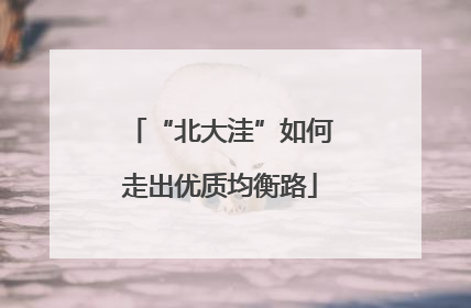 “北大洼”如何走出优质均衡路
