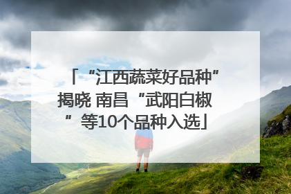 “江西蔬菜好品种”揭晓 南昌“武阳白椒”等10个品种入选