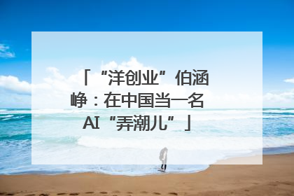 “洋创业”伯涵峥：在中国当一名AI“弄潮儿”