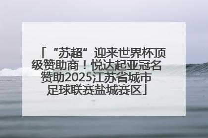“苏超”迎来世界杯顶级赞助商！悦达起亚冠名赞助2025江苏省城市足球联赛盐城赛区