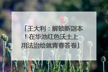 王大利：解锁新副本！在华池红色沃土上 用法治绘就青春答卷