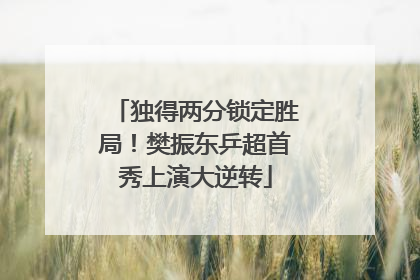 独得两分锁定胜局！樊振东乒超首秀上演大逆转