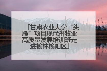 甘肃农业大学“头雁”项目现代畜牧业高质量发展培训班走进榆林榆阳区