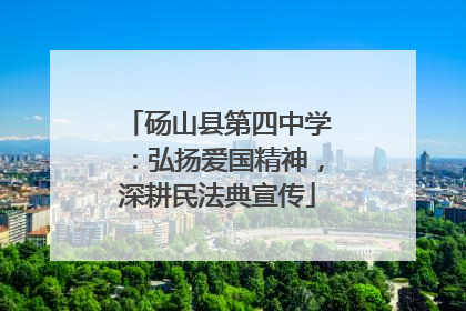 砀山县第四中学：弘扬爱国精神，深耕民法典宣传