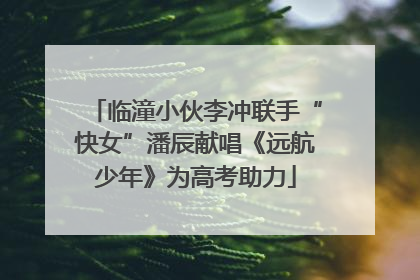 临潼小伙李冲联手“快女”潘辰献唱《远航少年》为高考助力