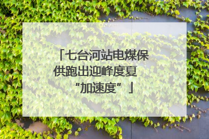 七台河站电煤保供跑出迎峰度夏 “加速度”