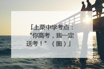 上栗中学考点：“你高考，我一定送考！”（图）
