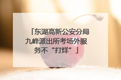 东湖高新公安分局九峰派出所考场外服务不“打烊”