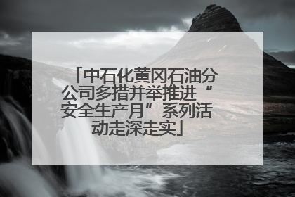中石化黄冈石油分公司多措并举推进“安全生产月”系列活动走深走实
