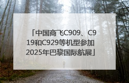 中国商飞C909、C919和C929等机型参加2025年巴黎国际航展