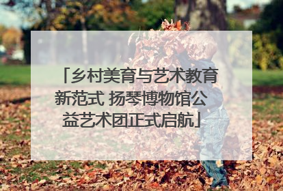 乡村美育与艺术教育新范式 扬琴博物馆公益艺术团正式启航