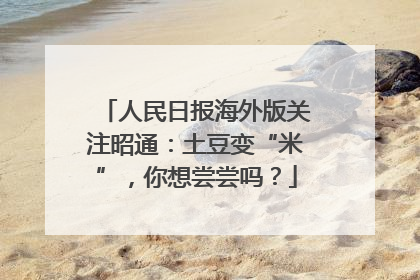 人民日报海外版关注昭通：土豆变“米”，你想尝尝吗？