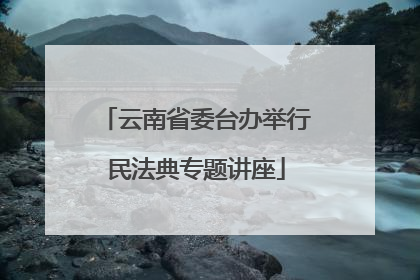 云南省委台办举行民法典专题讲座