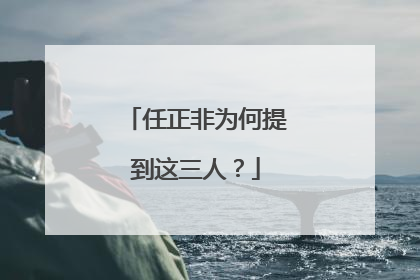 任正非为何提到这三人？