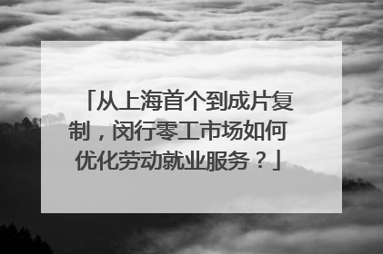 从上海首个到成片复制，闵行零工市场如何优化劳动就业服务？