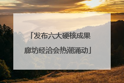 发布六大硬核成果 廊坊经洽会热潮涌动