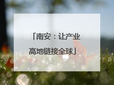 南安：让产业高地链接全球