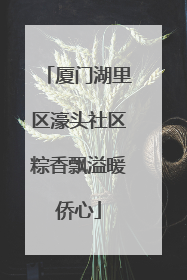 厦门湖里区濠头社区粽香飘溢暖侨心