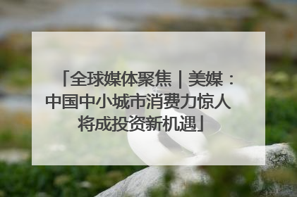 全球媒体聚焦｜美媒：中国中小城市消费力惊人 将成投资新机遇