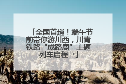 全国首趟！端午节前带你游川西，川青铁路“成路鹿”主题列车启程→