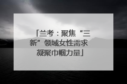 兰考：聚焦“三新”领域女性需求 凝聚巾帼力量