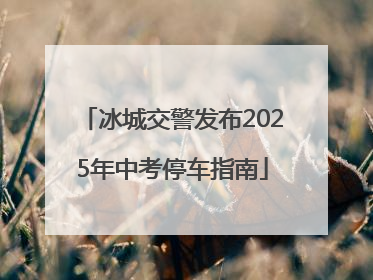 冰城交警发布2025年中考停车指南