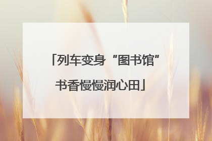 列车变身“图书馆” 书香慢慢润心田