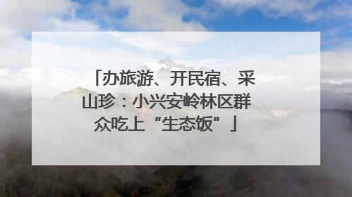 办旅游、开民宿、采山珍：小兴安岭林区群众吃上“生态饭”