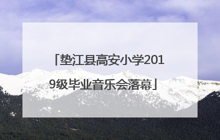 垫江县高安小学2019级毕业音乐会落幕