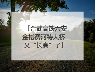 合武高铁六安金裕淠河特大桥又“长高”了