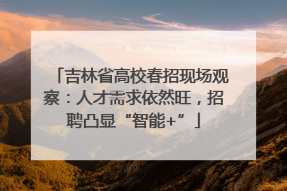 吉林省高校春招现场观察：人才需求依然旺，招聘凸显“智能+”