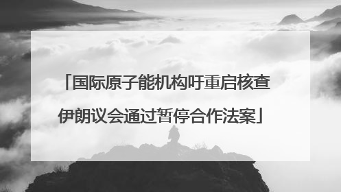 国际原子能机构吁重启核查 伊朗议会通过暂停合作法案