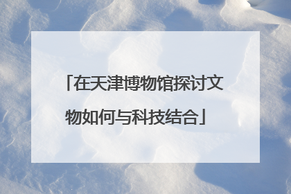 在天津博物馆探讨文物如何与科技结合