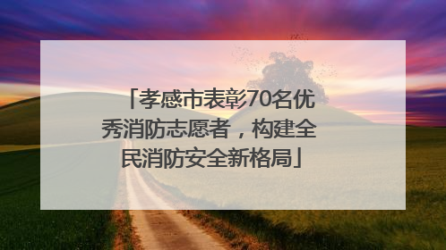 孝感市表彰70名优秀消防志愿者，构建全民消防安全新格局
