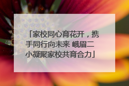 家校同心育花开，携手同行向未来 峨眉二小凝聚家校共育合力