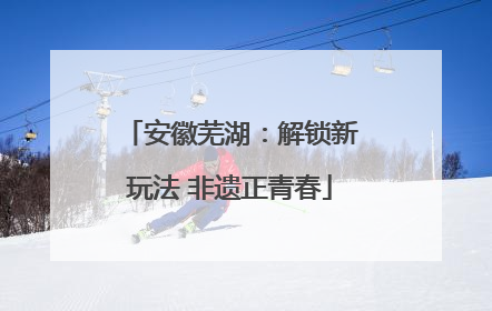 安徽芜湖：解锁新玩法 非遗正青春