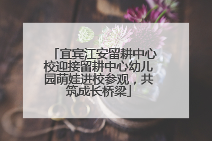 宜宾江安留耕中心校迎接留耕中心幼儿园萌娃进校参观，共筑成长桥梁
