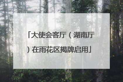 大使会客厅（湖南厅）在雨花区揭牌启用