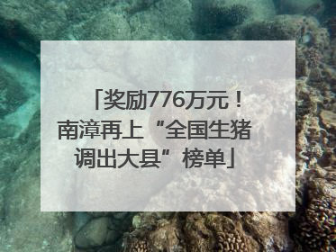 奖励776万元！南漳再上“全国生猪调出大县”榜单