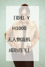 彩虹-YH1000无人物流机成功首飞