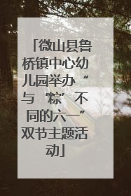 微山县鲁桥镇中心幼儿园举办“与‘粽’不同的六一”双节主题活动