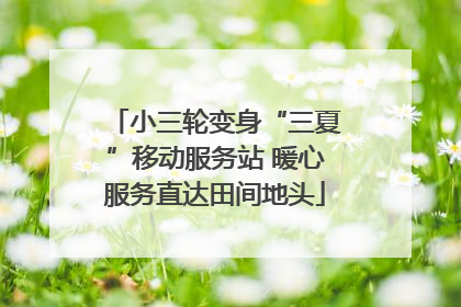 小三轮变身“三夏”移动服务站 暖心服务直达田间地头