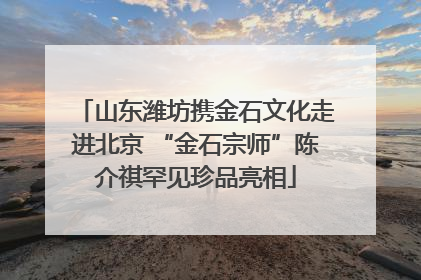 山东潍坊携金石文化走进北京 “金石宗师”陈介祺罕见珍品亮相