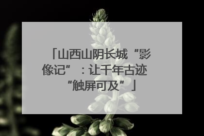 山西山阴长城“影像记”：让千年古迹“触屏可及”
