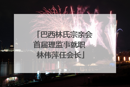 巴西林氏宗亲会首届理监事就职 林伟萍任会长