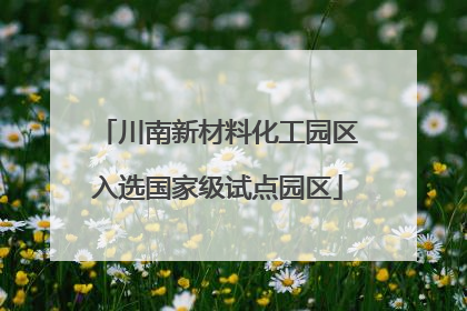 川南新材料化工园区入选国家级试点园区